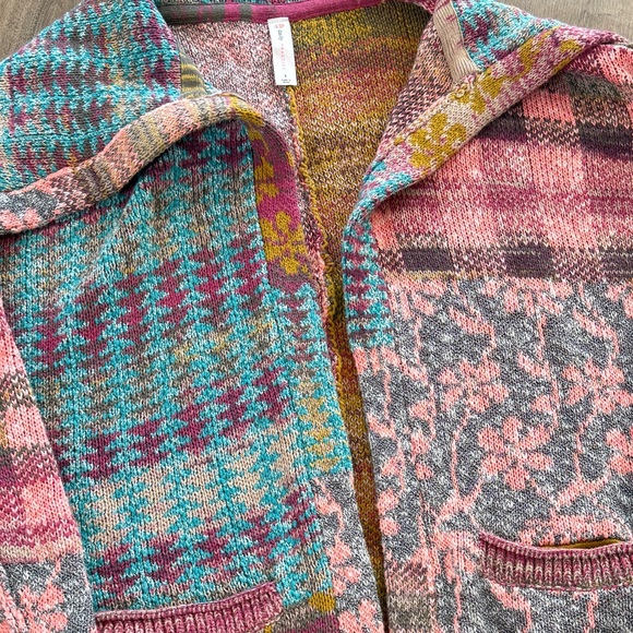 Anthropologie x Daily Practice The Redwood Jacket Patchwork Open Cardigan - Picture 6 of 12